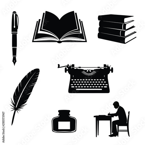 Vintage Education Stationery and Writing Tools Collection