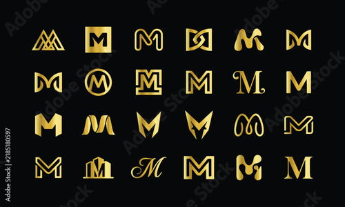 20 Minimal M Letter Logo Designs – Modern Monogram Vector Collection