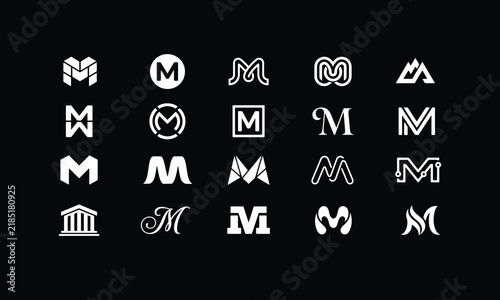 20 Minimal M Letter Logo Designs – Modern Monogram Vector Collection