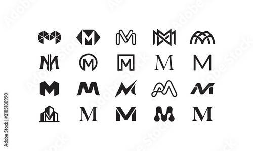 20 Minimal M Letter Logo Designs – Modern Monogram Vector Collection