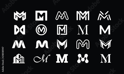 20 Minimal M Letter Logo Designs – Modern Monogram Vector Collection