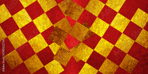 Festive gold checkered background asset