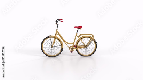 Bicycle rotating in loop