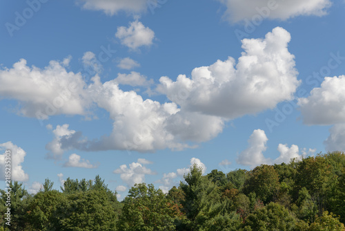 Photography blue sky and clouds