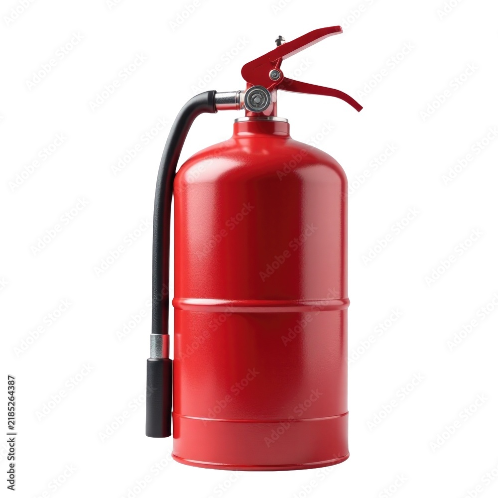 Obraz premium Fire extinguisher on white background
