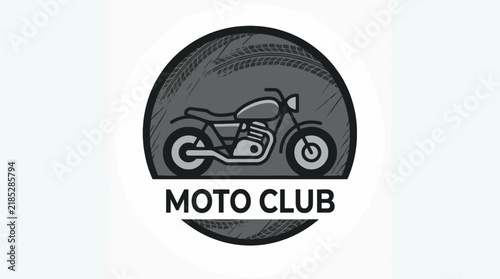 Motorcycle club symbol featuring a retro bike graphic for KFA Pro design