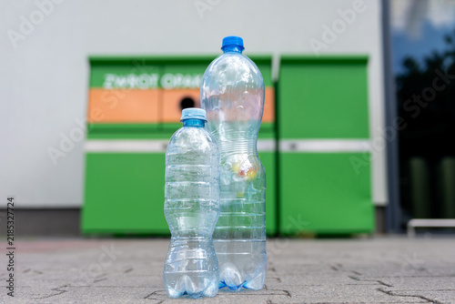 Recycling point for plastic bottle deposit program.