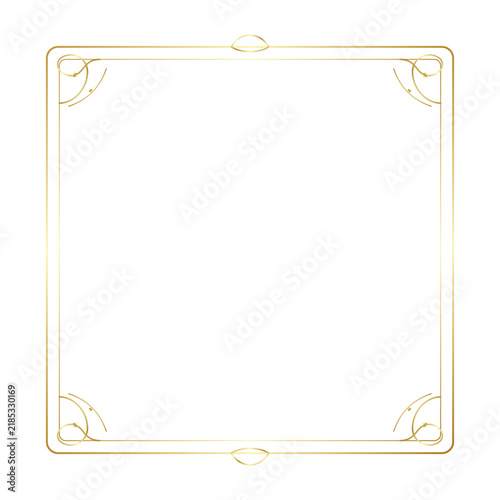 Antique French Rococo Ornate Border with Elegant C-Scroll and Floral Accents Vector