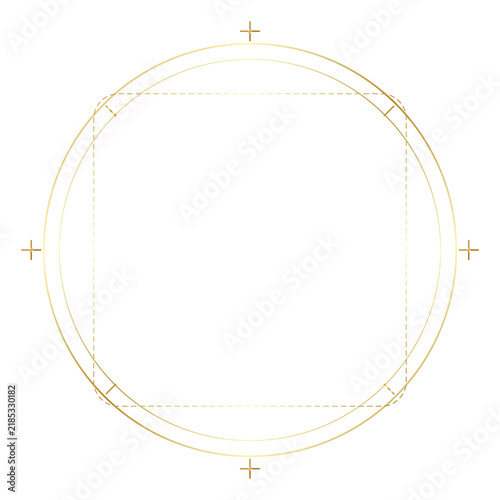Minimalist Modern Arch Frame with Clean Dual Hairline Strokes Vector
