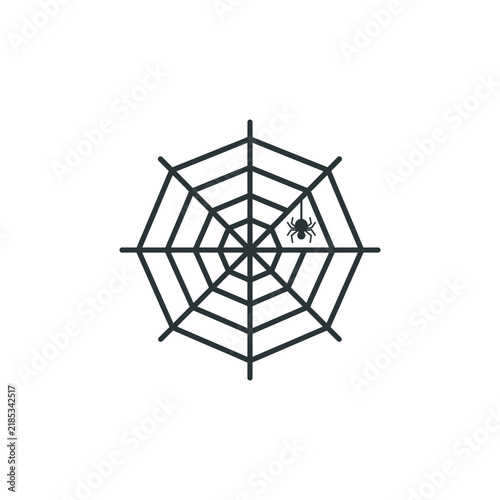 spider web with a small hanging spider icon