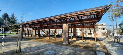Konstfotografi Antiguas estructuras, vestigios del Molino San Cristóbal, en Barrio Bellavista