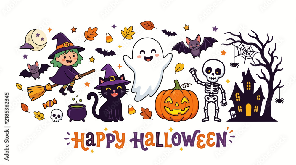 Fototapeta premium vector illustration of a halloween