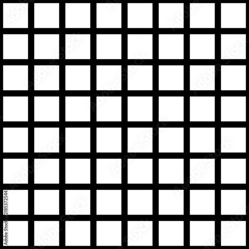 Seamless White Square Geometric Pattern on Black Background