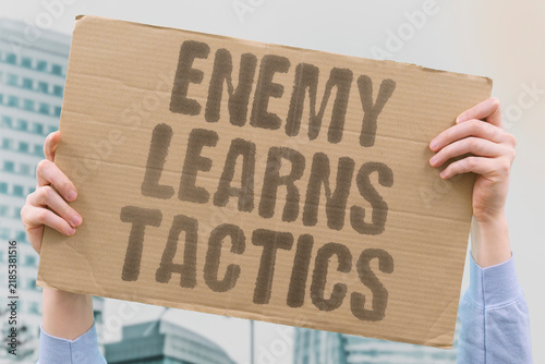Canvas Print "Enemy Learns Tactics" Adversaries develop countermeasures against drone operations