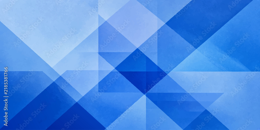 Obraz premium Abstract geometric blue background with dark and light overlapping triangles geometric shapes triangles pattern polygonal design modern texture digital art graphic design backdrop