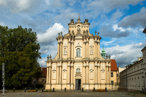 Konstancin-Jeziorna, Warsaw, 3 September 2026,  Church of St. Joseph of the Visitationists facade in Warsaw, Poland.
