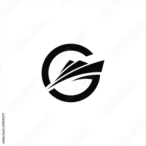 Nautical alphabet icon combines the letter G with boat, making it suitable for travel agencies, sailing clubs, and maritime businesses.