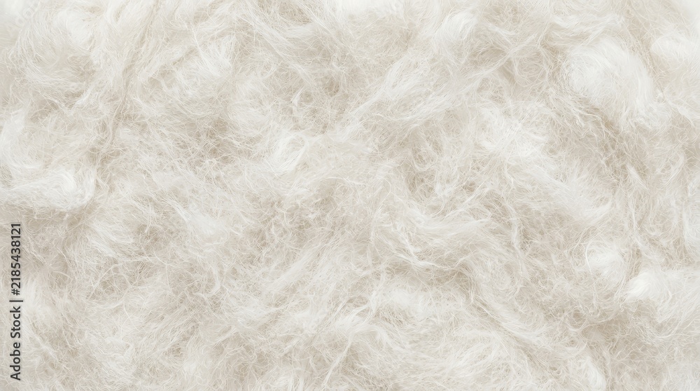 Obraz premium Soft White Fibrous Texture Background with Delicate Wisps