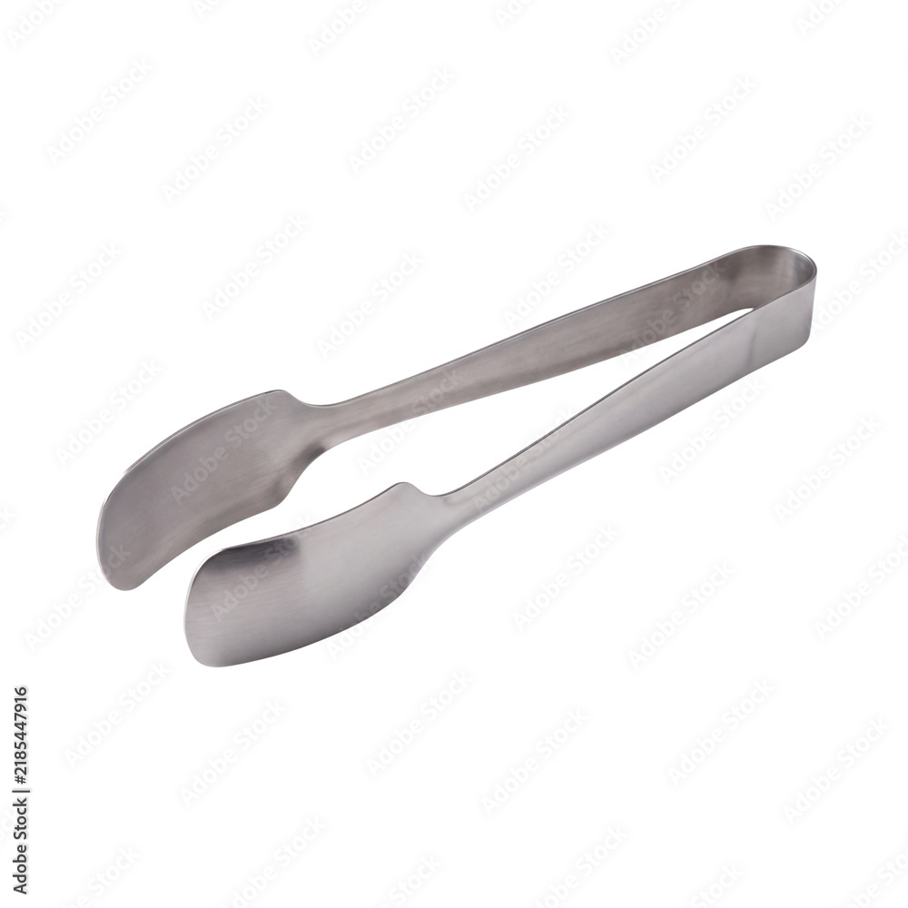 Fototapeta premium Stainless steel preserving tongs isolated PNG cutout