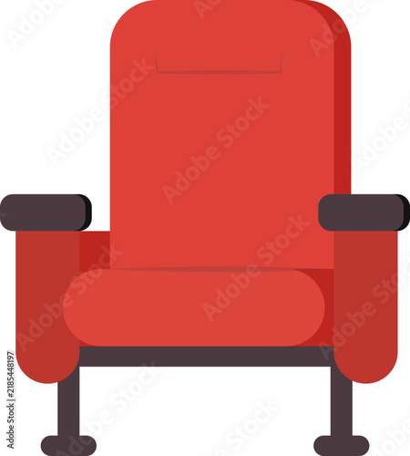 Movie Theater Seats Cinema Seating Flat Vector Illustration
