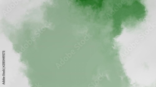 Realistic white clouds moving isolated on green background animation, soft cloudy sky overlay with chroma key, peaceful fluffy clouds drifting motion graphic, cloud zoom shoot green screen video, 4k
