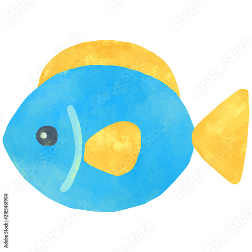 Fototapeta シンプルでかわいい魚のイラスト