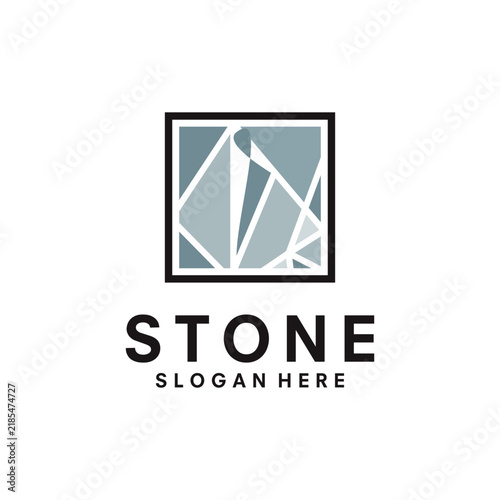 Stone logo design template illustration vector