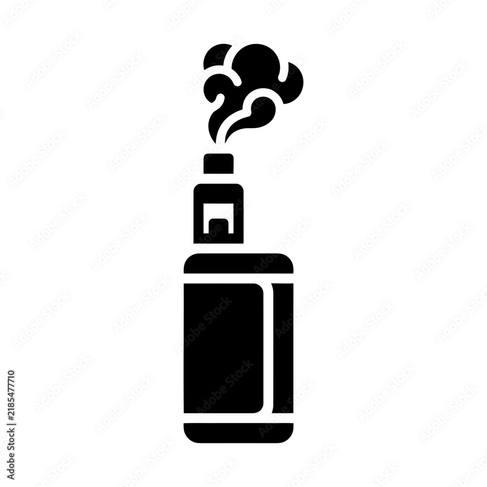 Obraz premium electronic cigarette glyph icon