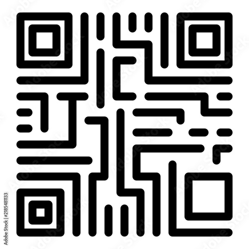 qr code line icon