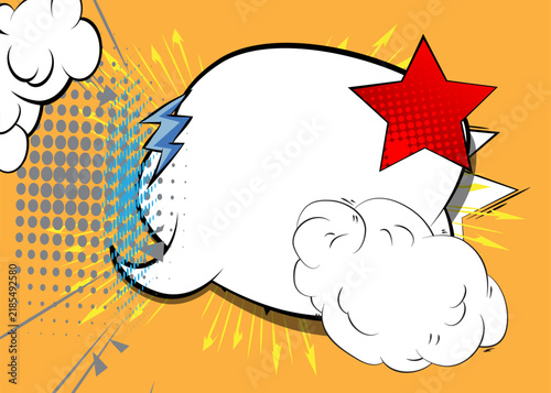 Cartoon background, awesome comic book backdrop. Cool retro vector comics pop art design.