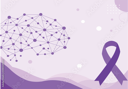 Healthcare Brain Technology Background with Neural Network and Neuroscience Medical Design (Presentation)