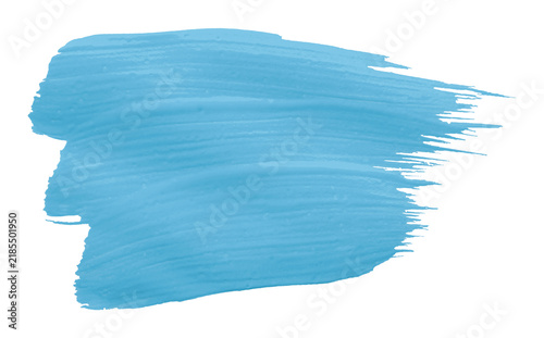 Shiny Light blue brush watercolor painting isolated on transparent background. watercolor png