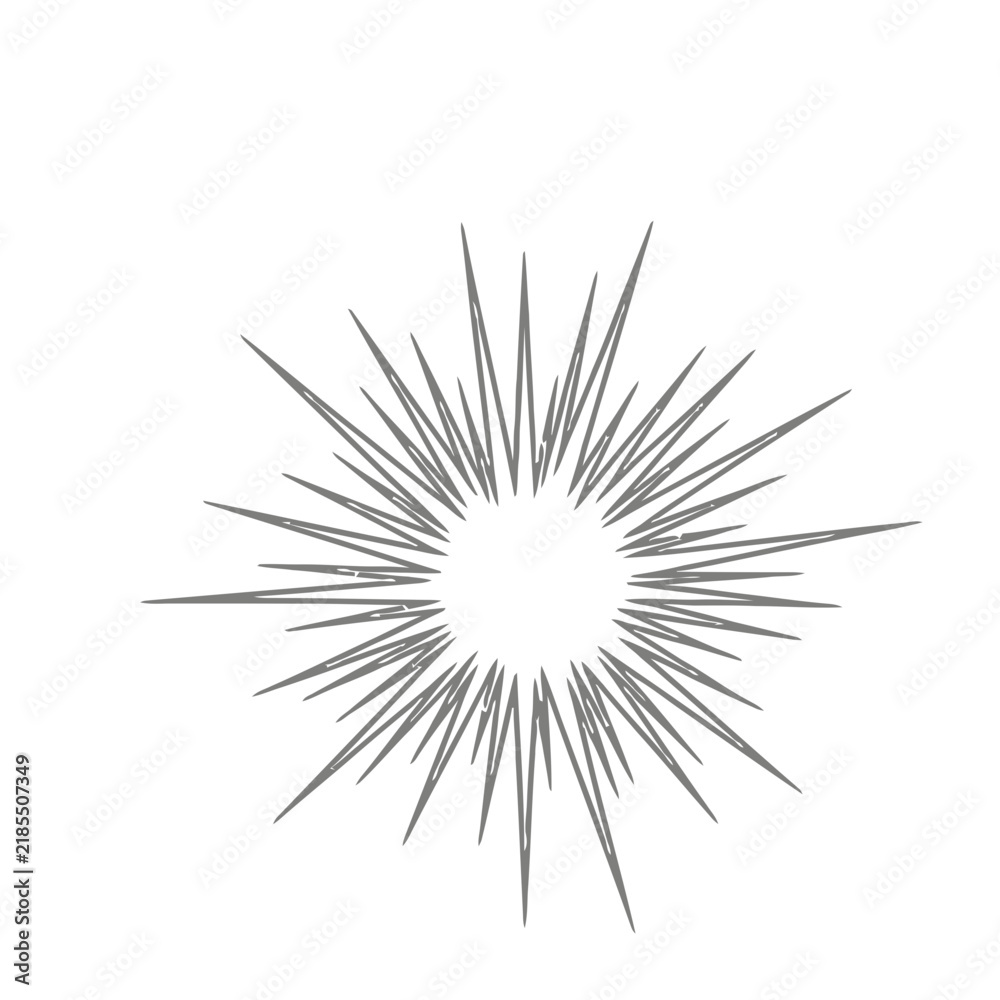 Fototapeta premium Abstract Starburst Graphic