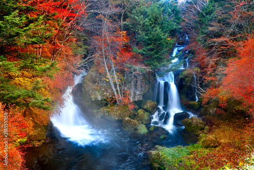 紅葉の竜頭ノ滝（栃木県・日光市）