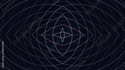 Abstract symmetrical geometric pattern with thin lines and a dark background creating a visually striking digital art piece