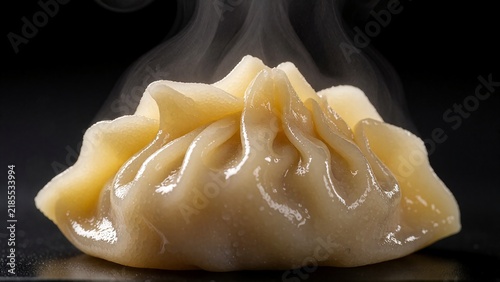 raw pasta on a black background