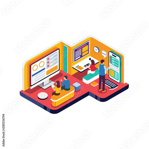 Isometric Technology Based Learning Concept and Interactive Screen