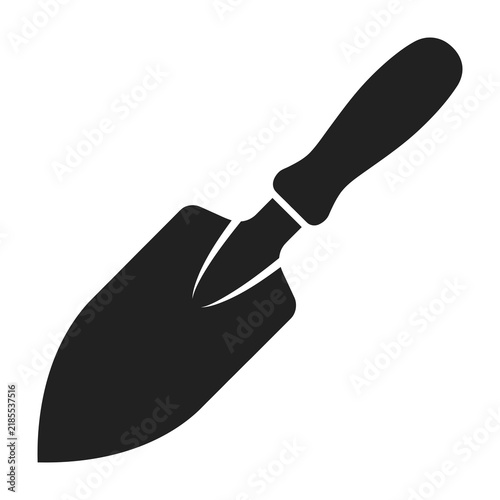 Trowel gardening tool for digging and moving soil