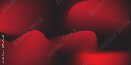 Vibrant red light trails form soft, glowing waves and oval shapes against a deep burgundy background. This elegant abstract composition is perfect for modern technology designs or creative banners.