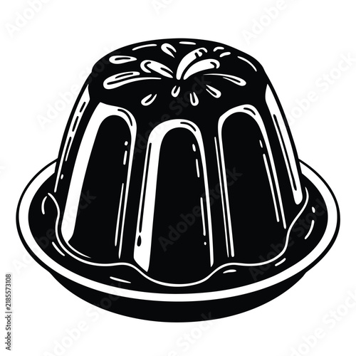 pudding--isolated-on-pure-white-background--.eps