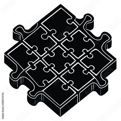 puzzle-board-isolated-on-pure-white-background-.eps