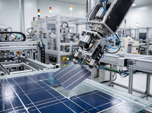 Automated Solar Panel Manufacturing and Assembly Line