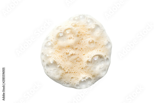 Liquid Soap Foam Texture with Soft Surface Isolated on Transparent Background