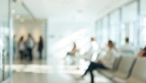 Modern Hospital Waiting Area.