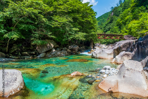 長野県　大桑村　阿寺渓谷