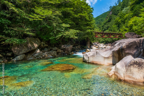 長野県　大桑村　阿寺渓谷