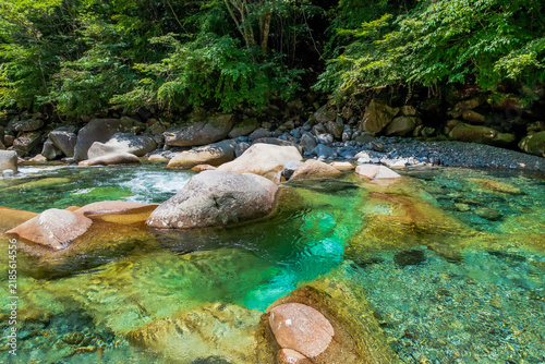 長野県　大桑村　阿寺渓谷