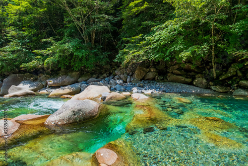 長野県　大桑村　阿寺渓谷