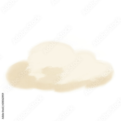 Fluffy White Cloud Illustration