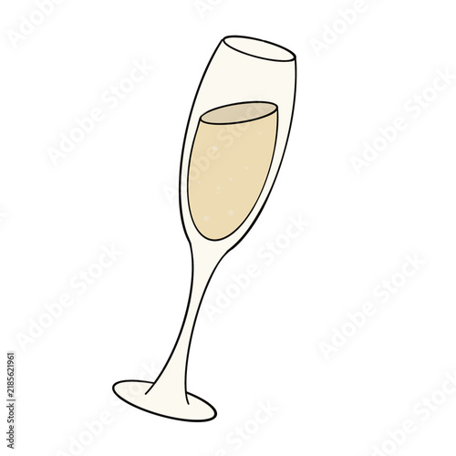 Champagne Glass Illustration